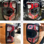 FORD RANGER T9 - TAIL LIGHT GUARD BLACK - Image 4