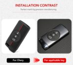 TIGGO 4 -7 - SILICONE KEY CASE RED AND BLACK SET OF 2 - Image 3