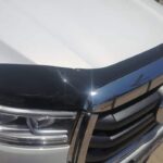 P SERIES PASSENGER - 3 PC MATT BLACK BONNET GUARD ABS 3MM PLASTIC MIDNITE RANGE