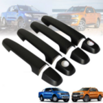 FORD RANGER T7 - BLACK DOOR HANDLE COVERS