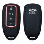 JAECOO  J7 - RED AND BLACK PLAIN SILCONE KEY CASE