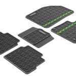 HAVAL GT -  BRANDED GT RUBBER MATS WITH GREEN STRIPE