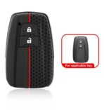 TOYOTA CROSS -  RED AND BLACK SILICONE KEY CASE  2 BUTTON