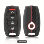 P SERIES -  KEY CASE SILICONE RED AND BLACK