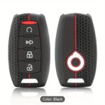 P SERIES -  KEY CASE SILICONE RED AND BLACK
