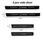 TANK 500 - 4 PC VINYL DOOR SILLS BLACK AND WHITE