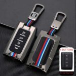 TANK 500 - GREY AND CHROME KEY CASE WITH KEYRING