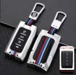 TANK 500 - GREY AND CHROME KEY CASE WITH KEYRING - Image 2