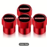 HAVAL JOLION CITY PLUS  - SET OF 4 RED VALUE CAPS WITH RED HAVAL BADGE