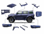 TANK 300 - SHADOW STYLE BODYKIT UNPAINTED