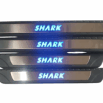 BYD SHARK  - SHARK LED SCUFFPLATE  4PC BLACK AND SILVER