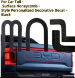 BYD SHARK 6 -  HONEYCOMB REAR EMBLEM SILICONE BLACK