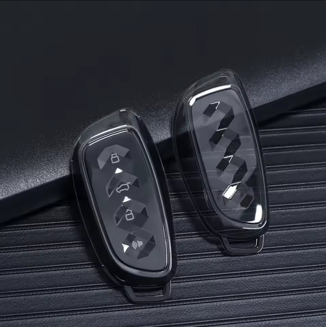HAVAL H7 KEY CASE TRANSPARENT BLACK HAVAL H6 FACELIFT - TRANSPARENT BLACK KEY CASE - Image 1