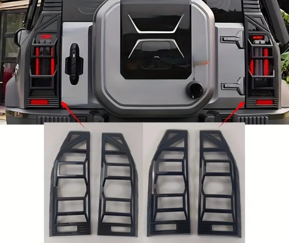JETOUR T2 - TAILLIGHT TRIMS JETOUR T2 - SET OF TAILLIGHT TRIM MATT BLACK - Image 1