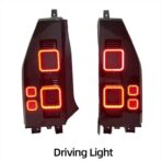 JETOUR T2 - DEFENDER TYPE TAILLIGHT SMOKED BLACK ( NON OEM ) - Image 3